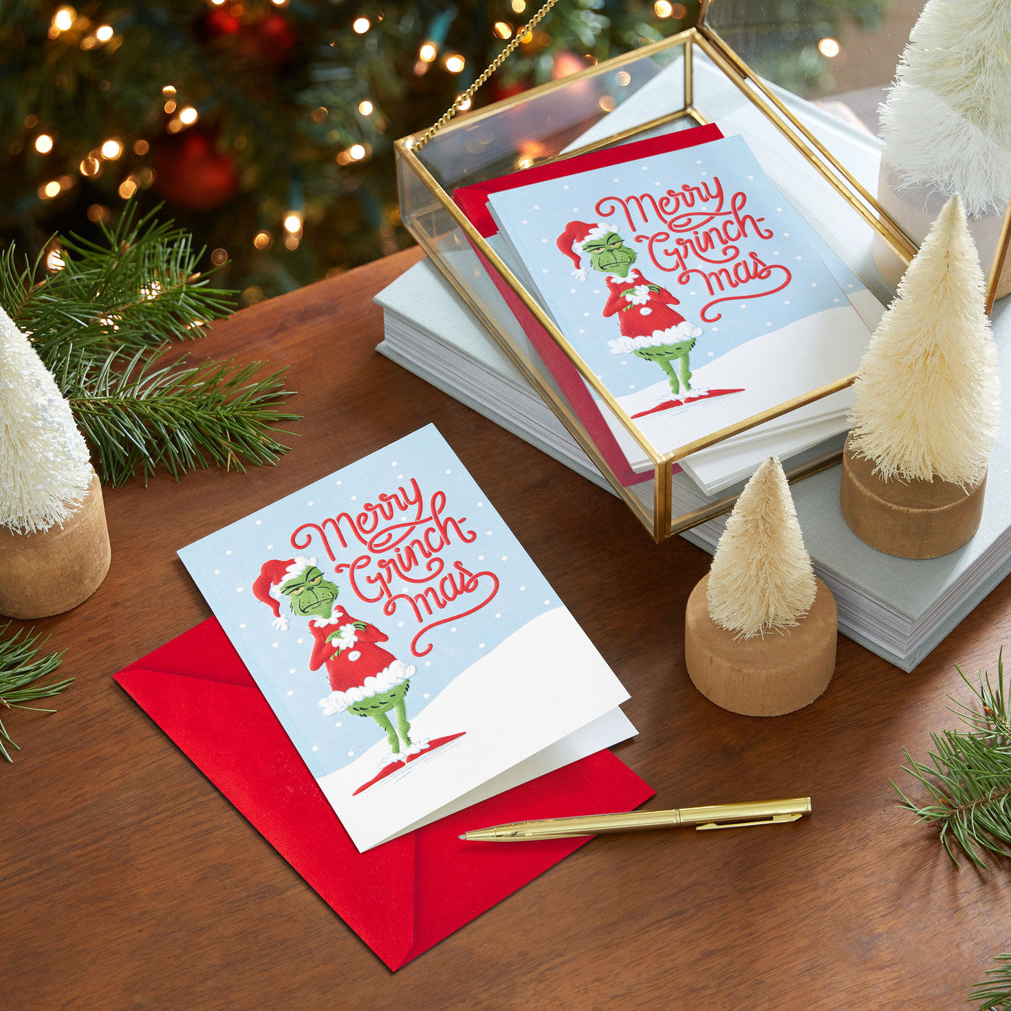 Dr. Seuss's How the Grinch Stole Christmas!™ Merry Grinch-mas Boxed Christmas Cards, Pack of 16 for only USD 15.49 | Hallmark