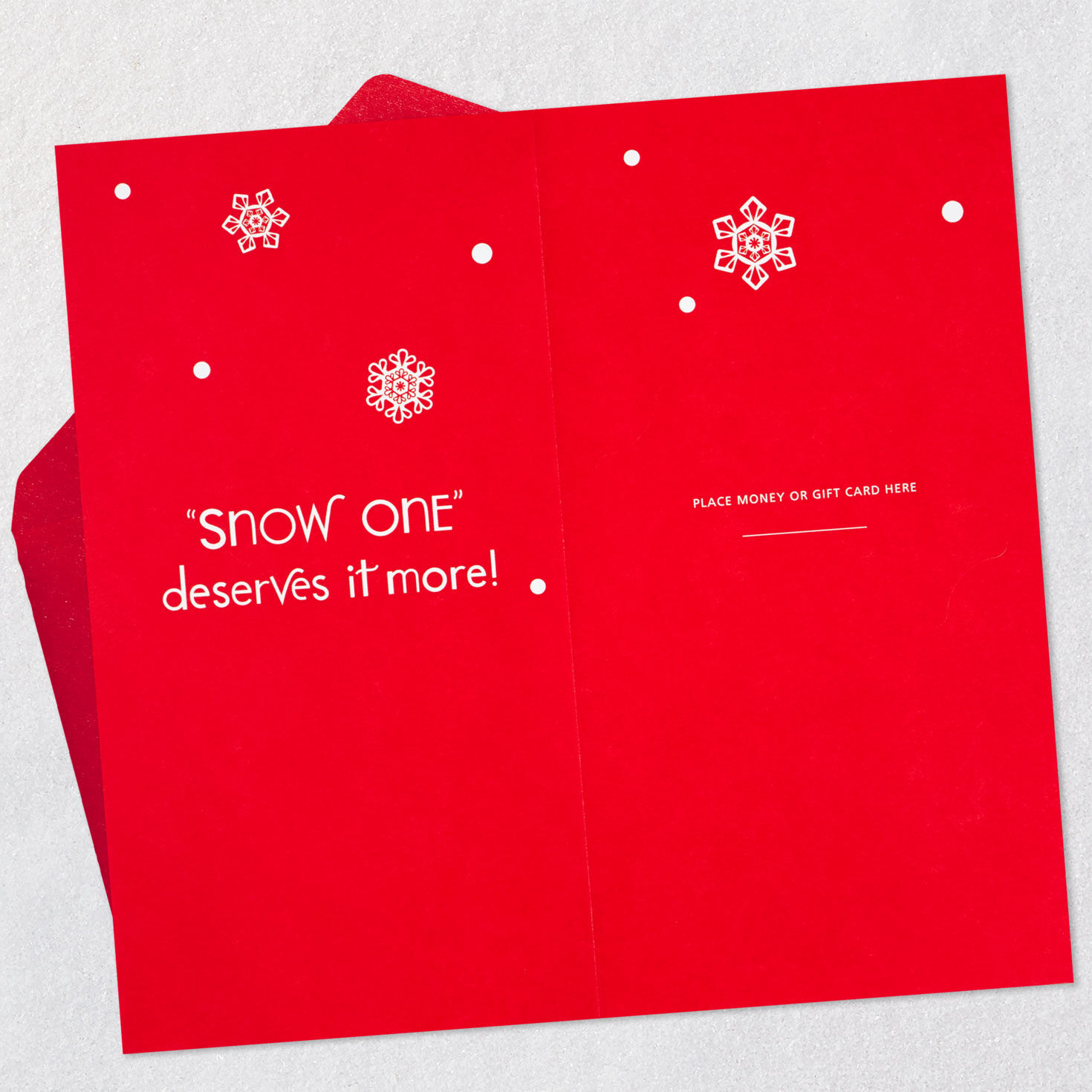 Snowman and Tree Christmas Money Card for Kids Open card with envelope image number 4