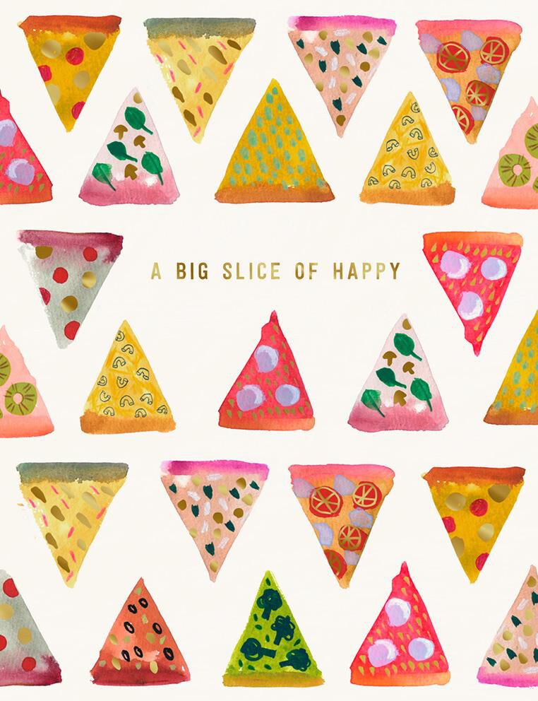 Pizza Slice of Happy Birthday Card