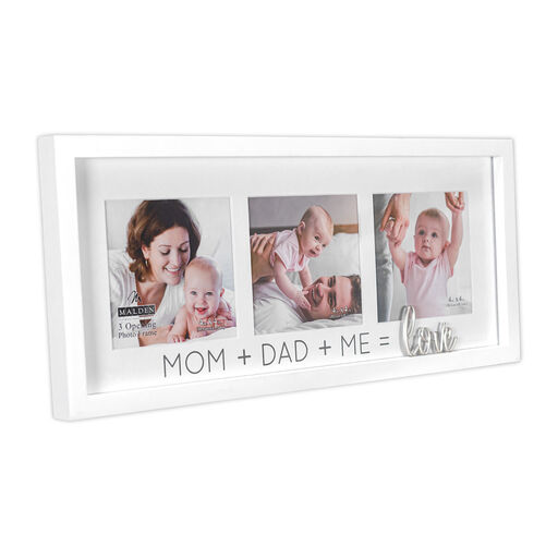 Malden 4x4 Mom, Dad and Me Wood Collage Picture Frame, 15x7, 
