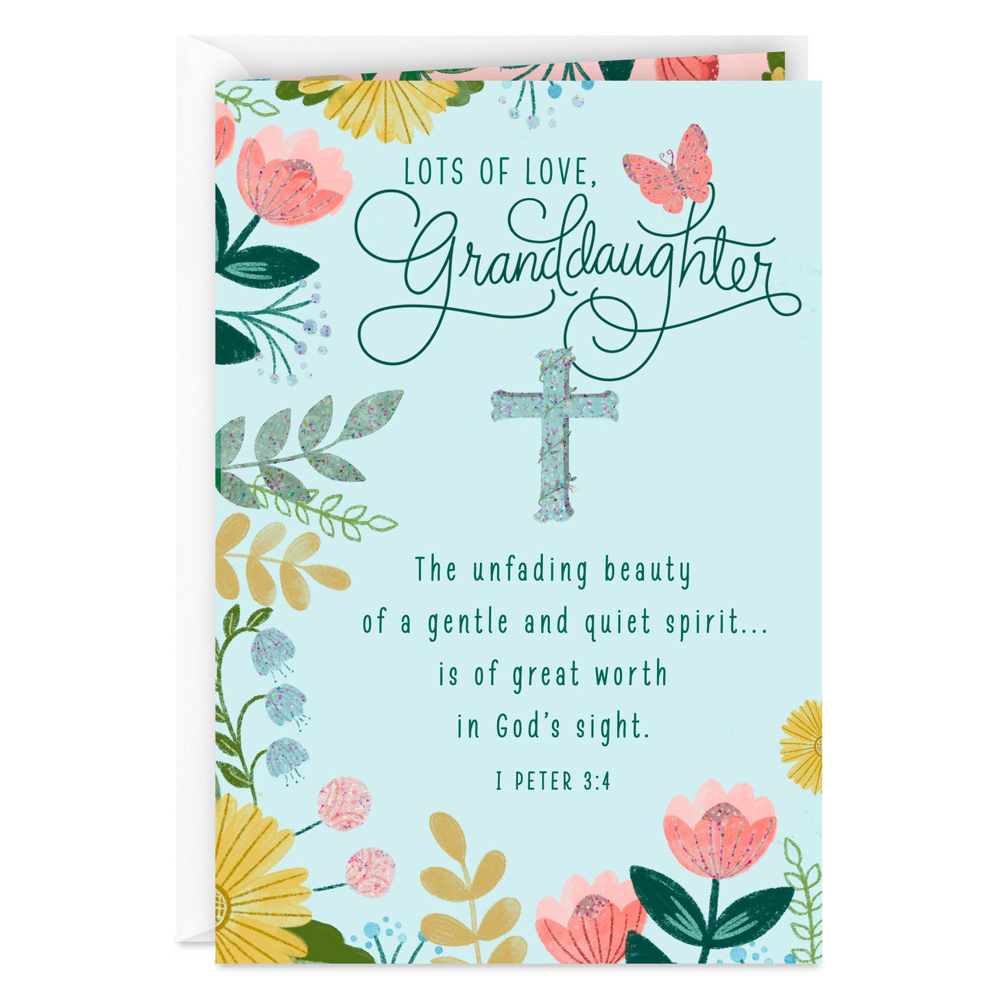 A Special Day to Celebrate All the Good Things Religious Confirmation Card for Granddaughter
