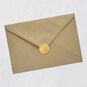 Gold Dragonfly and Leaves Sympathy Card Envelope Back with Seal image number 8
