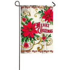 Hallmark Christmas Suede Garden Flag