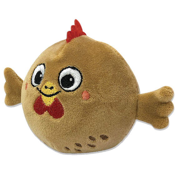 PBJ's Plush Ball Jellies Squeezable Fowl Ball Chicken
