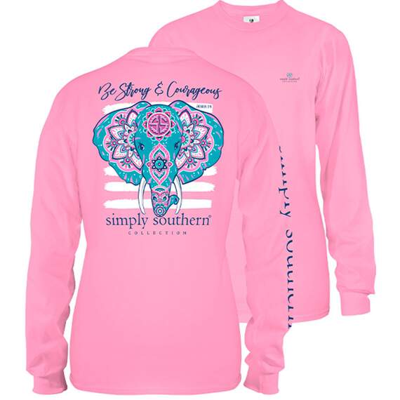 Simply Southern Be Strong Women's Long Sleeve T-Shirt, , large image number 1