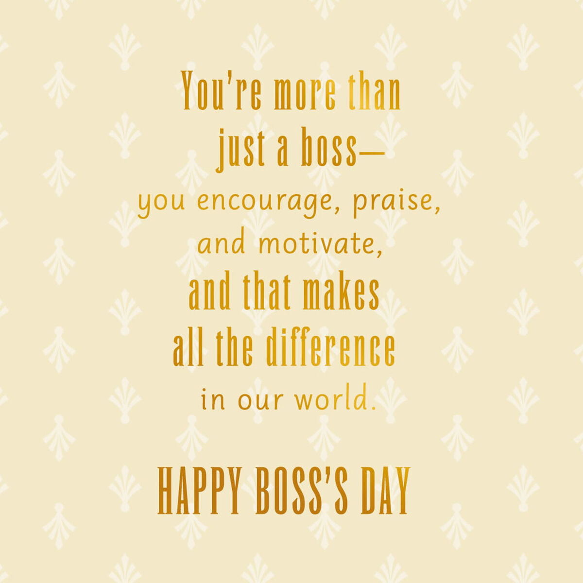 You Make a Difference Boss's Day Card From Us - Greeting Cards - Hallmark