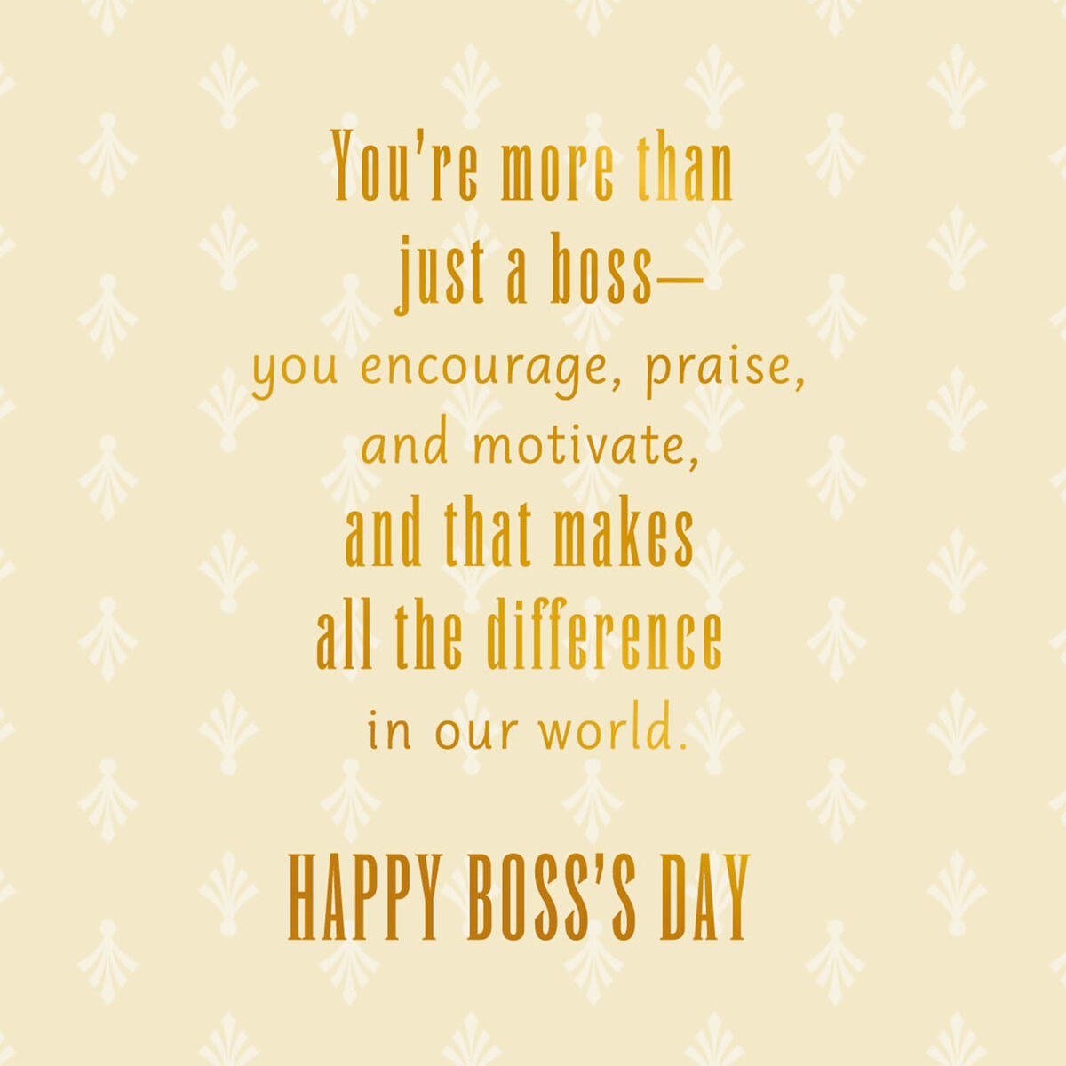 You Make a Difference Boss's Day Card From Us Greeting Cards Hallmark