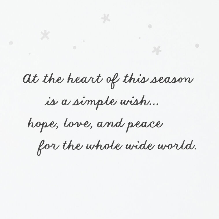 Many Nations Peace Boxed Christmas Cards Pack Sentiment image number 4