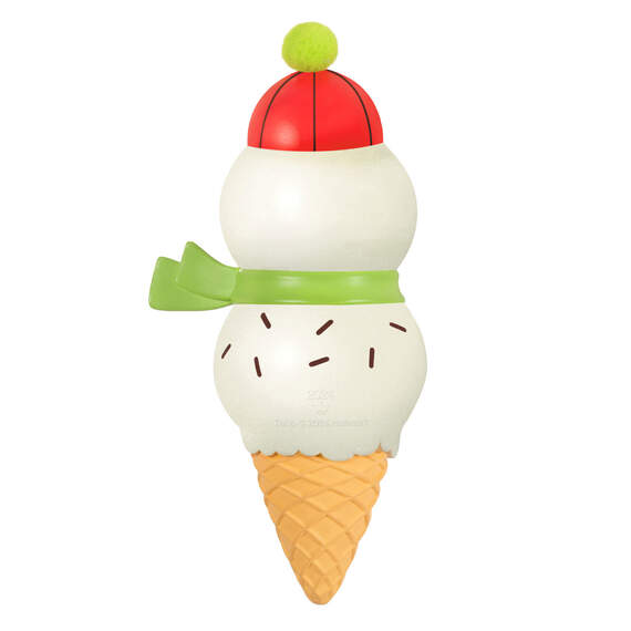 Dad Snowman Ice Cream Cone 2024 Ornament, , large image number 6