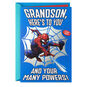 Marvel Spider-Man Grandson Birthday Card With Decal Card Front image number 1