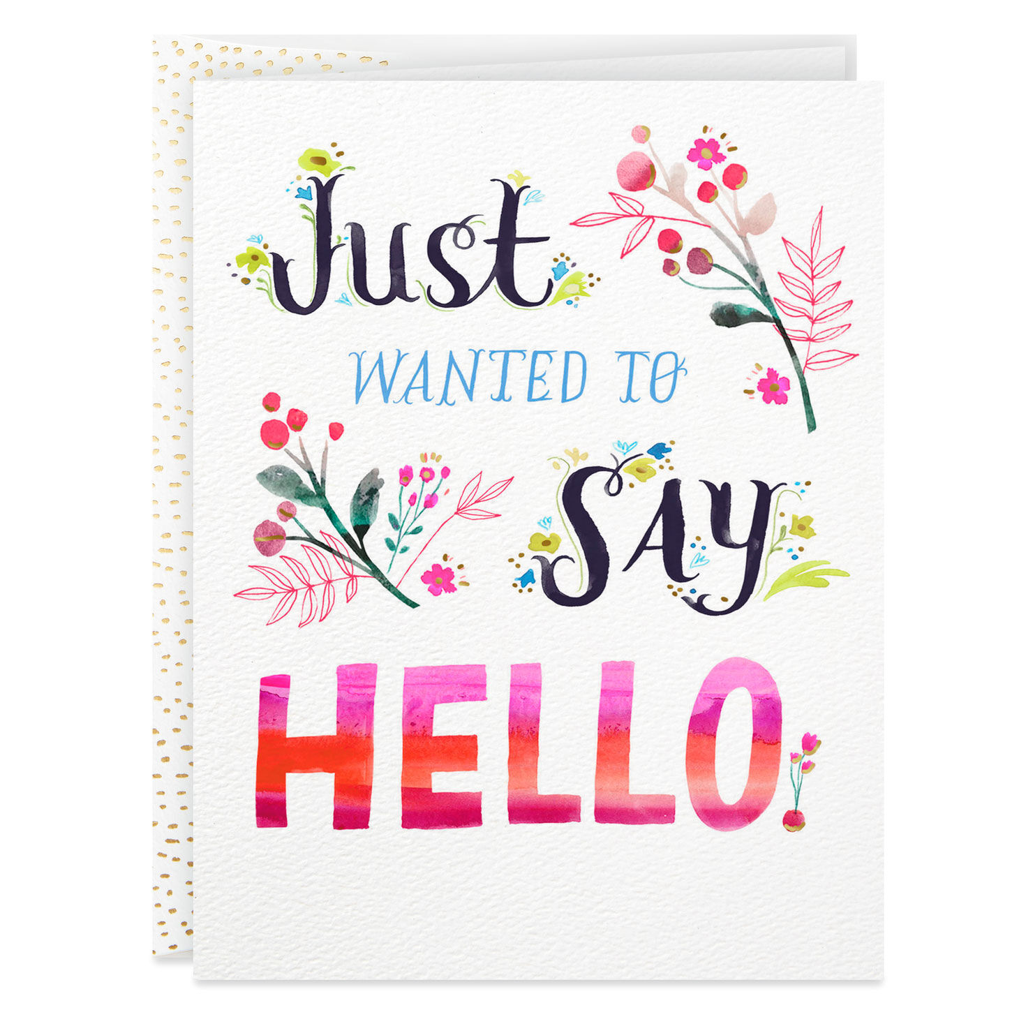 Flowers Just Wanted to Say Hello Card Greeting Cards Hallmark