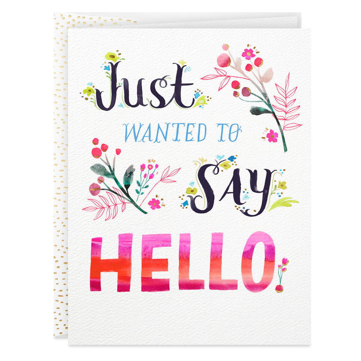 Flowers Just Wanted to Say Hello Card - Greeting Cards - Hallmark