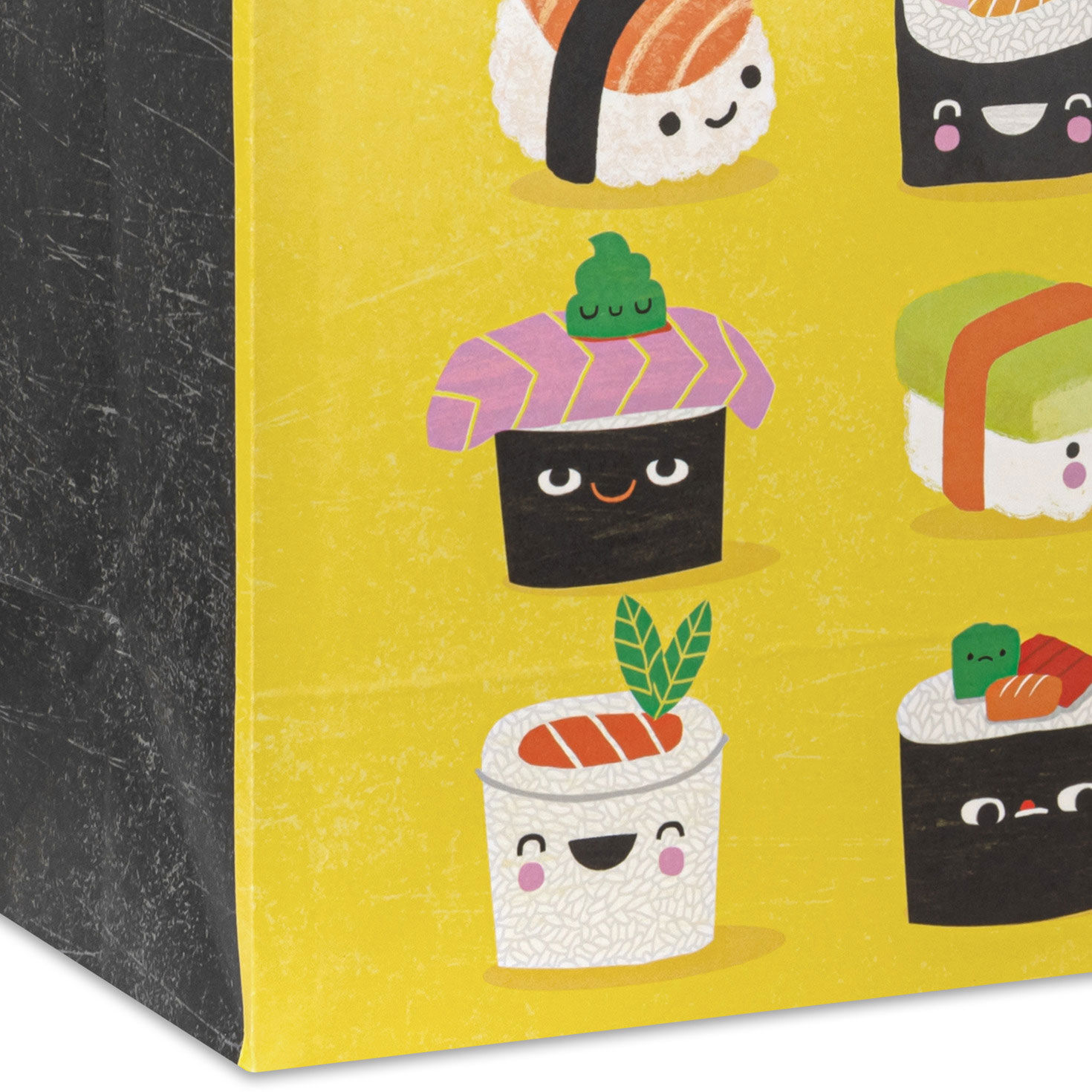 7.7" Sushi Smiles on Yellow Medium Horizontal Gift Bag for only USD 3.49 | Hallmark