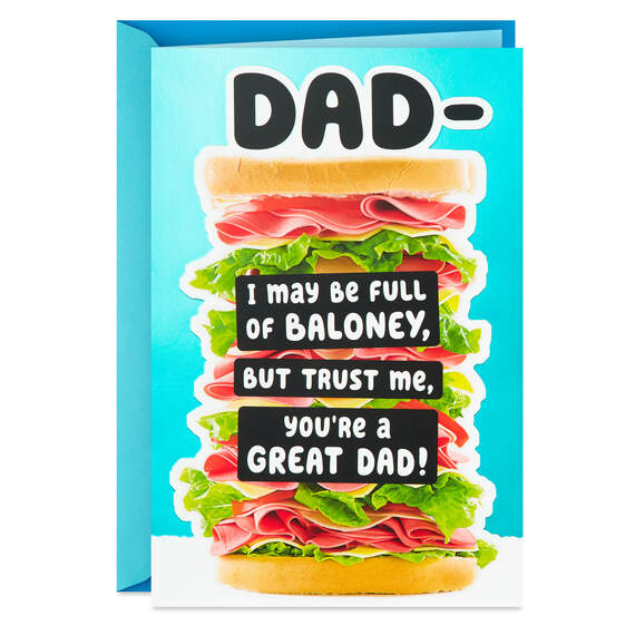 Food Puns Funny Birthday Card for Dad