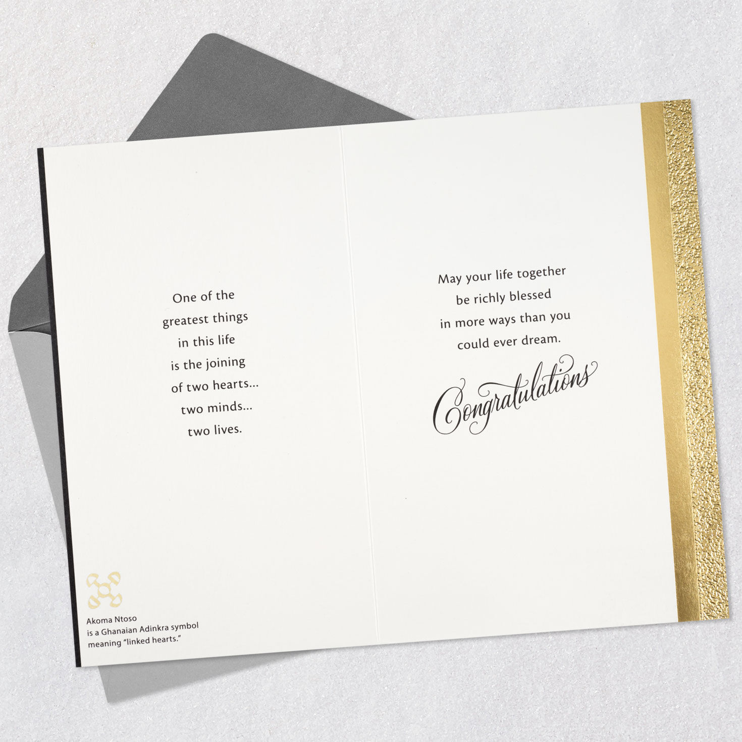 Mr. & Mrs. Linked Hearts Wedding Card for only USD 4.99 | Hallmark