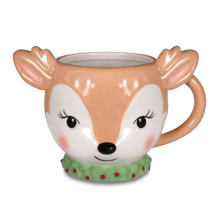 Sculpted Reindeer Mug, 15.9 oz.