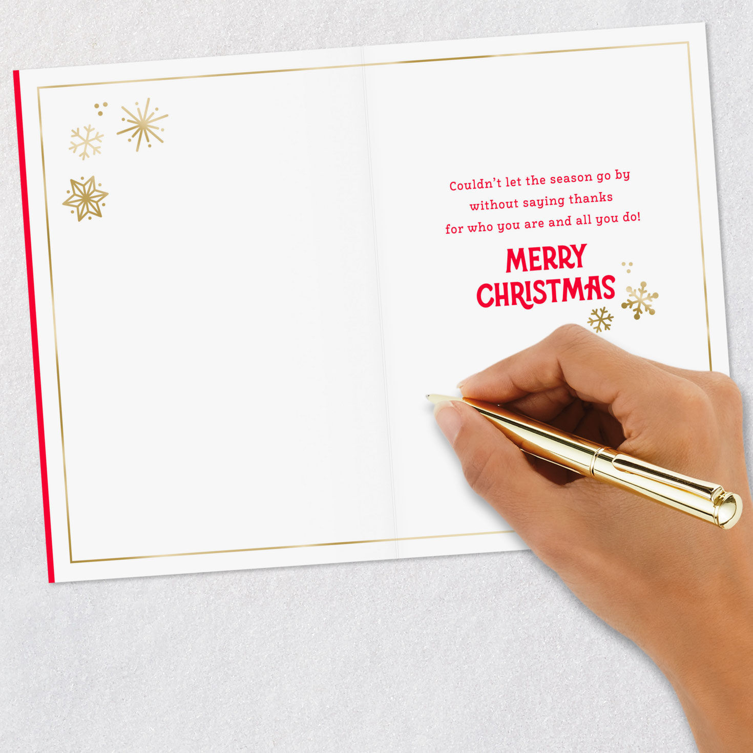 Grateful for You Christmas Thank-You Card, , large image number 6