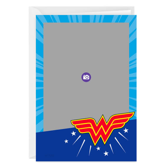 Personalized Wonder Woman™ Logo Photo Card, , large image number 6