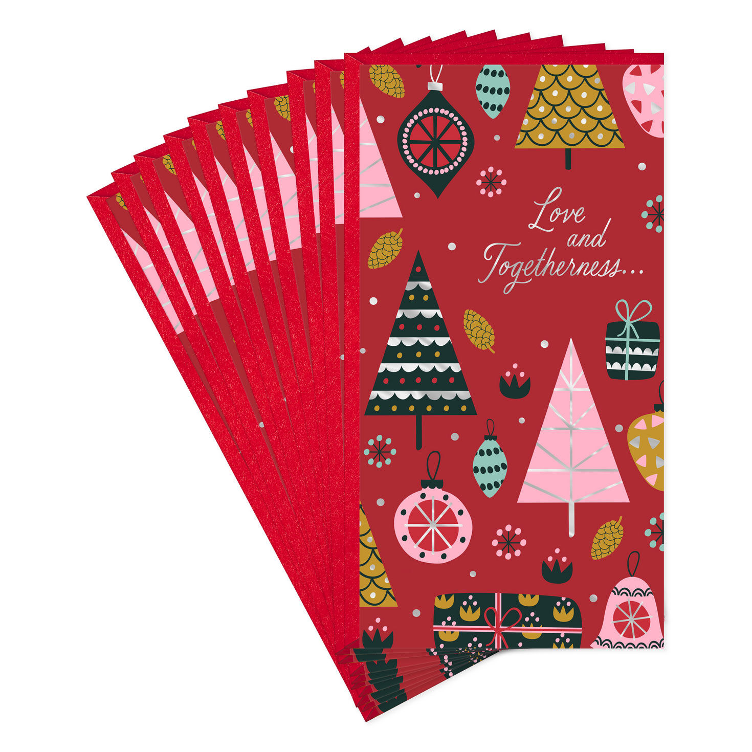 Love and Togetherness Money Holder Christmas Cards, Pack of 10