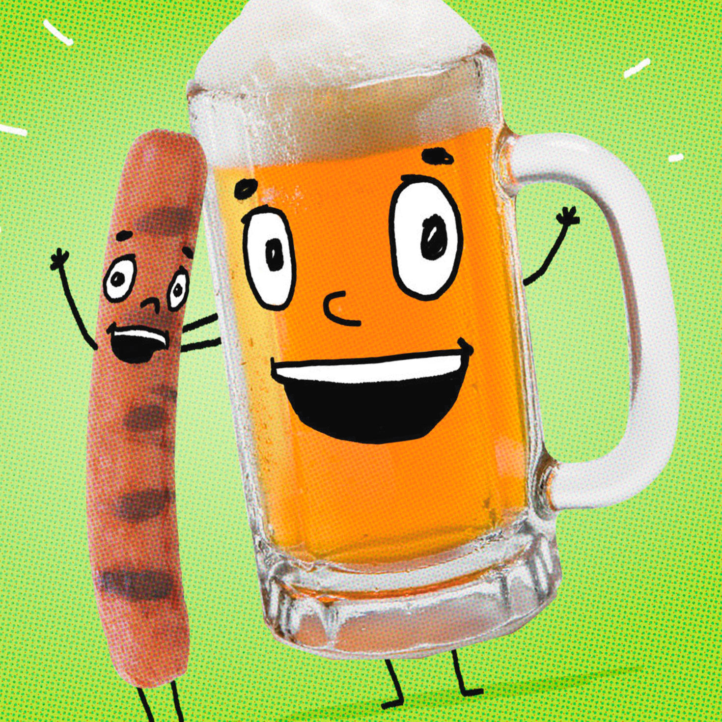 Frank and Stein Funny Halloween Card, , large image number 4