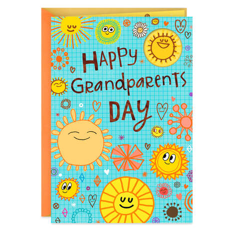 Sunny Smiles Grandparents Day Card, , large
