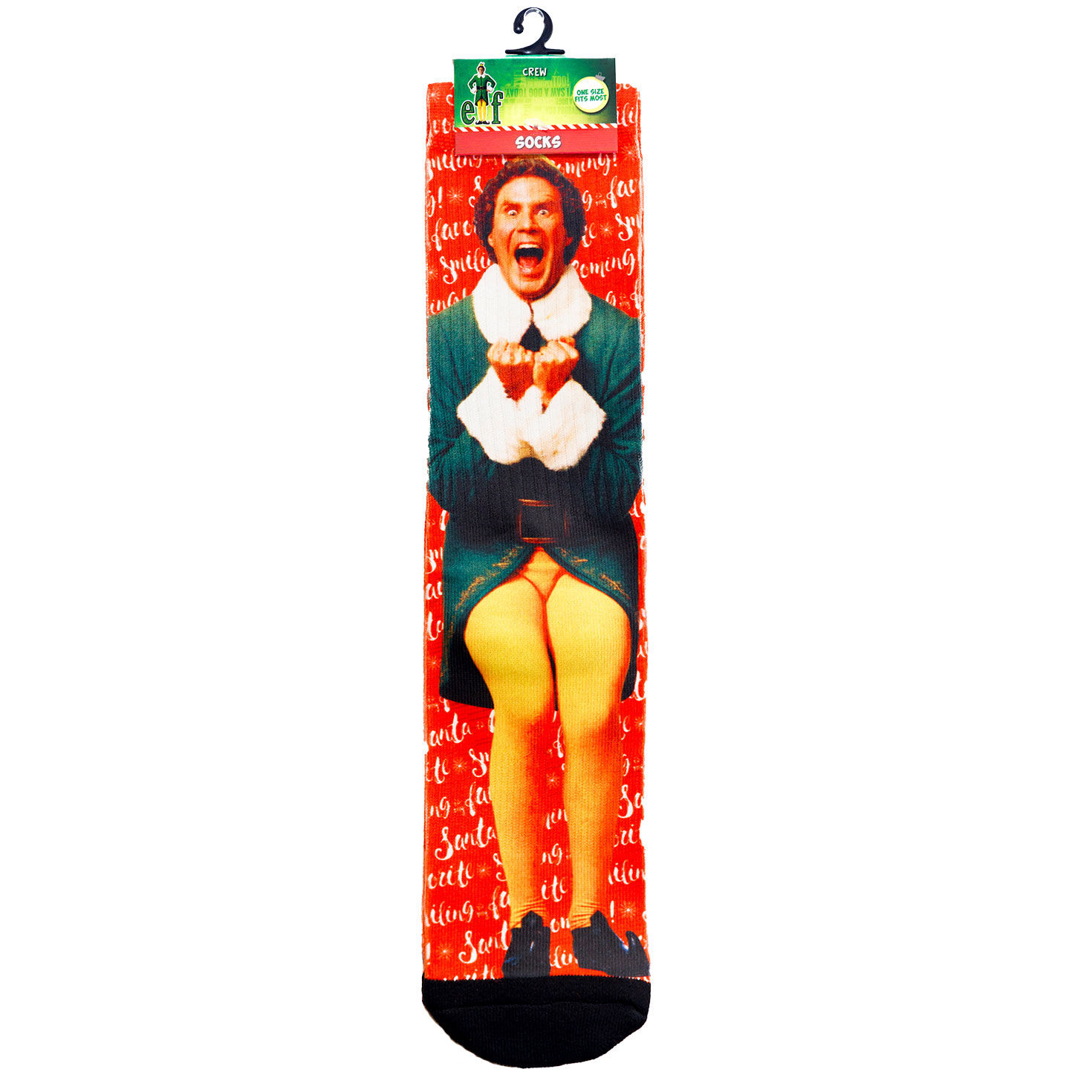 Spoontiques Buddy the Elf Novelty Crew Socks