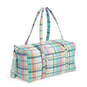 Vera Bradley Large Travel Duffel Bag in Pastel Plaid, , large image number 2