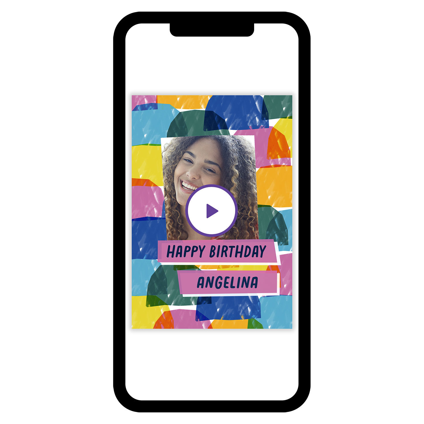 Colored Shapes Birthday eCard