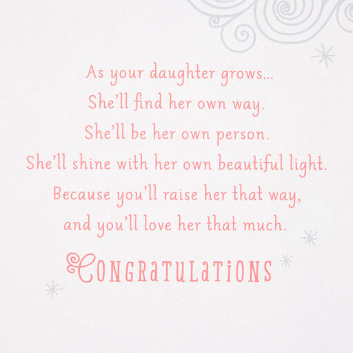 She's Tiny, But Don't Let It Fool You New Baby Girl Card, 
