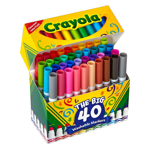 Crayola Washable Markers, 40-Count, 