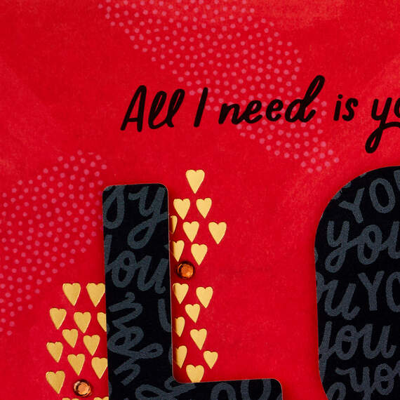 All I Need Is Your Love Valentine's Day Card for Him, , large image number 5