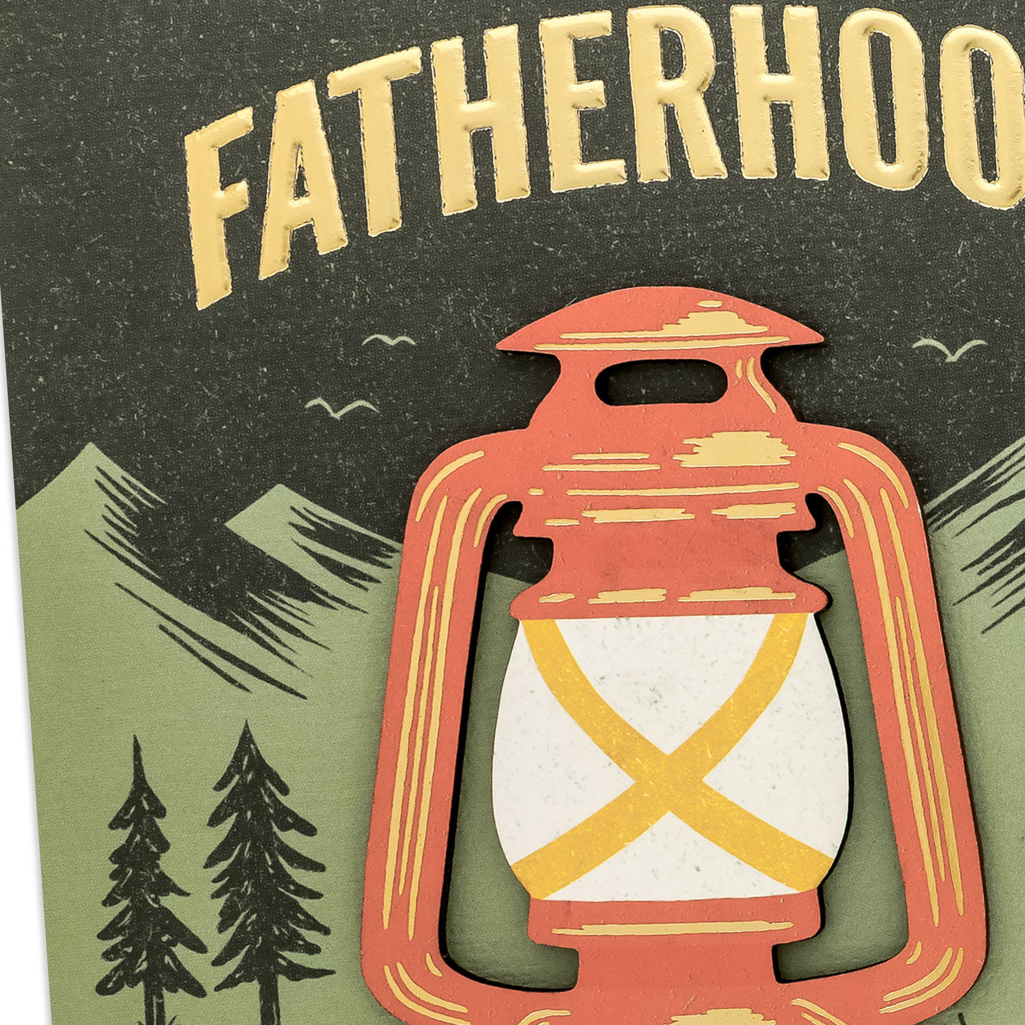 Classic Camping Lantern Father's Day Card Card Front Detail image number 4