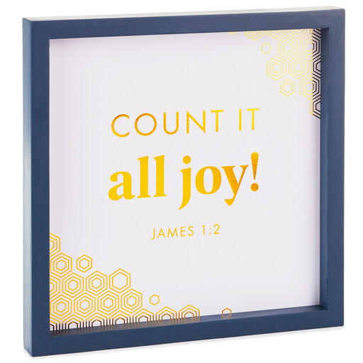 Candace Cameron Bure Count It All Joy Wood Quote Sign, 