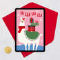 Fa Lla Lla Llama Video Greeting Christmas Card, , large image number 8