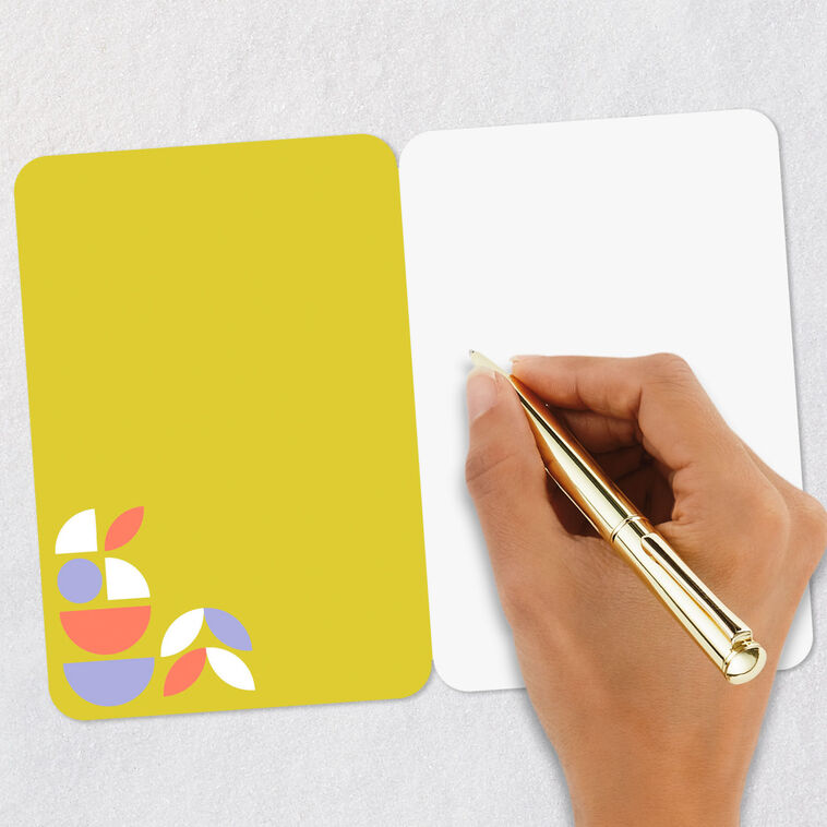 Abstract Shapes Blank Thank You Card Signing card image number 5