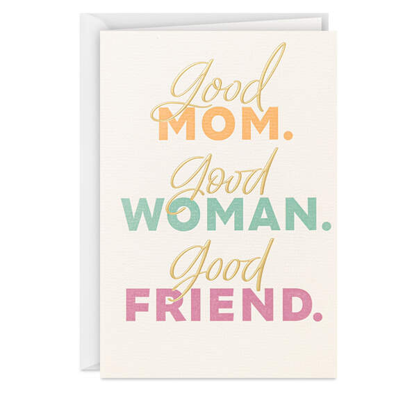 You're One of the Best Moms I Know Mother's Day Card for Friend
