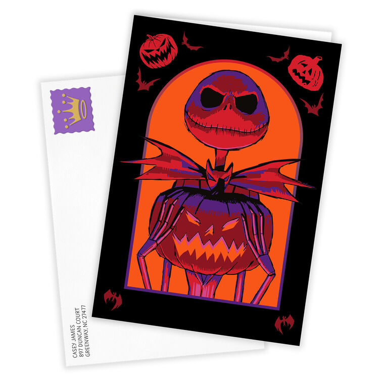 Disney Tim Burton's The Nightmare Before Christmas Jack Skellington Custom Halloween Card, , large image number 2