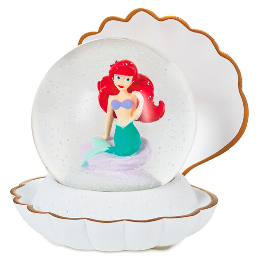 Disney The Little Mermaid Ariel in Seashell Snow Globe, 