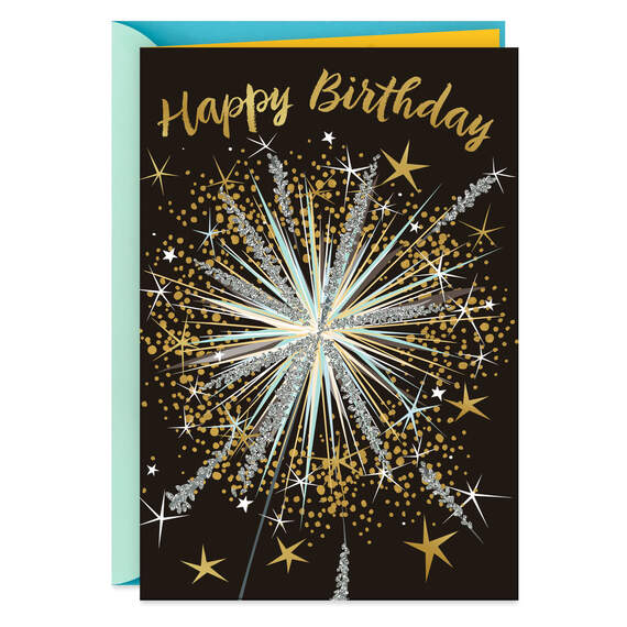 Bright and Fun Starburst Birthday Card, , large image number 1