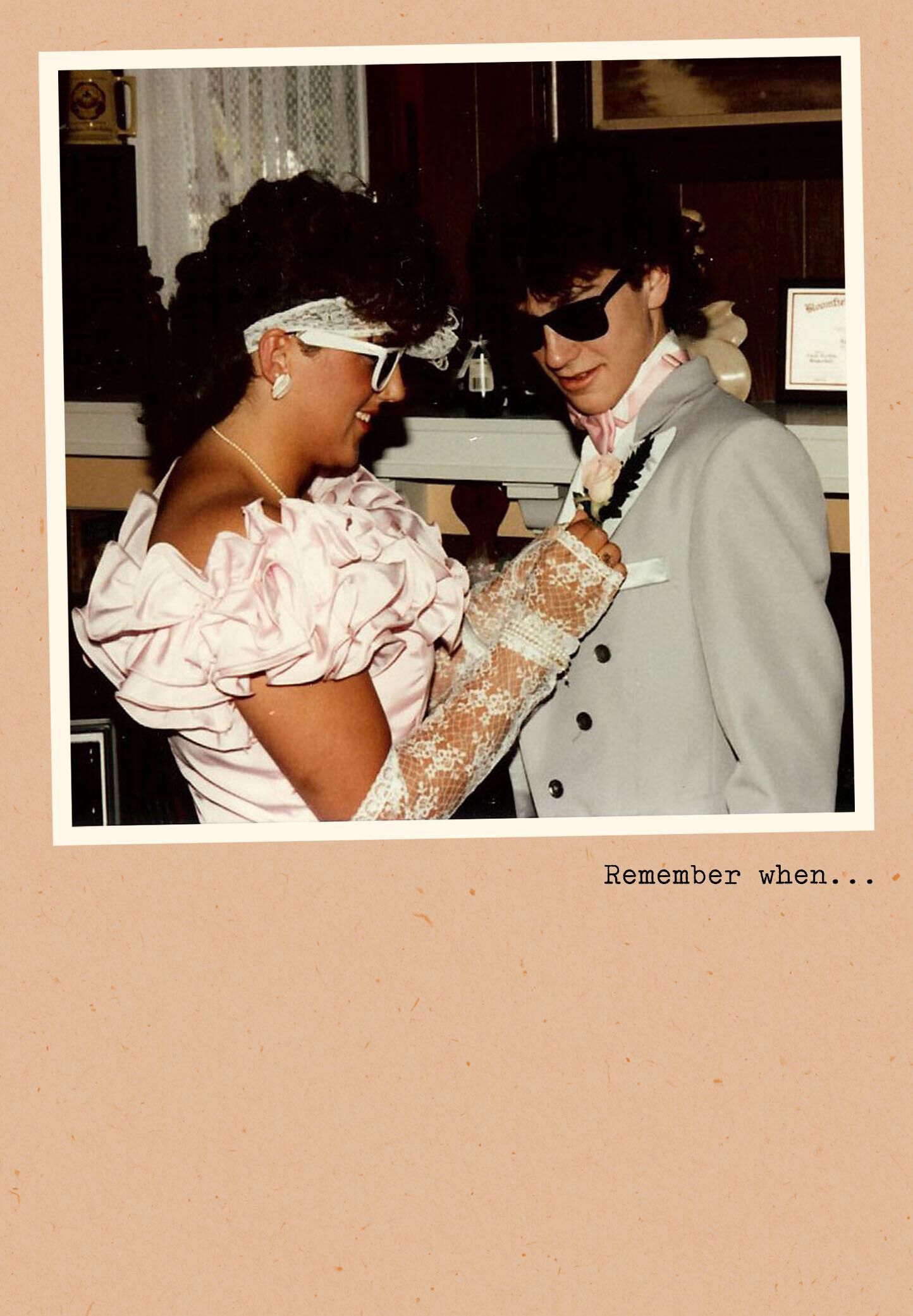 Bad '80s Fashion Funny Birthday Card