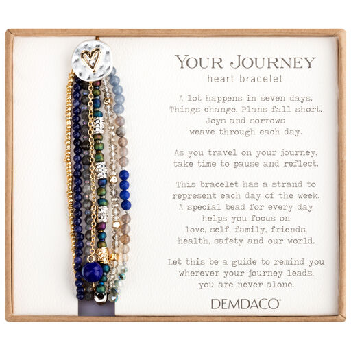 Indigo Beaded Love Bracelet, 
