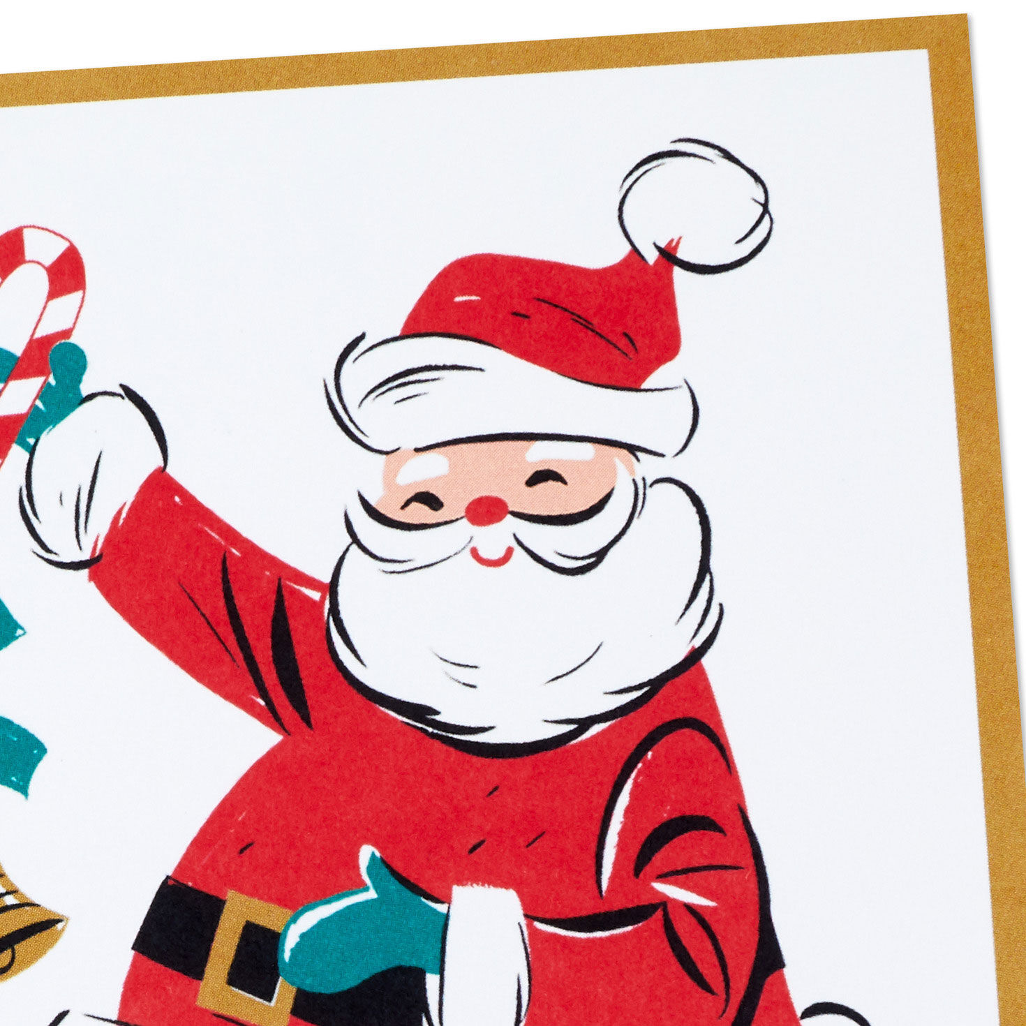 Retro Santa Boxed Christmas Cards card frotn detail image number 5