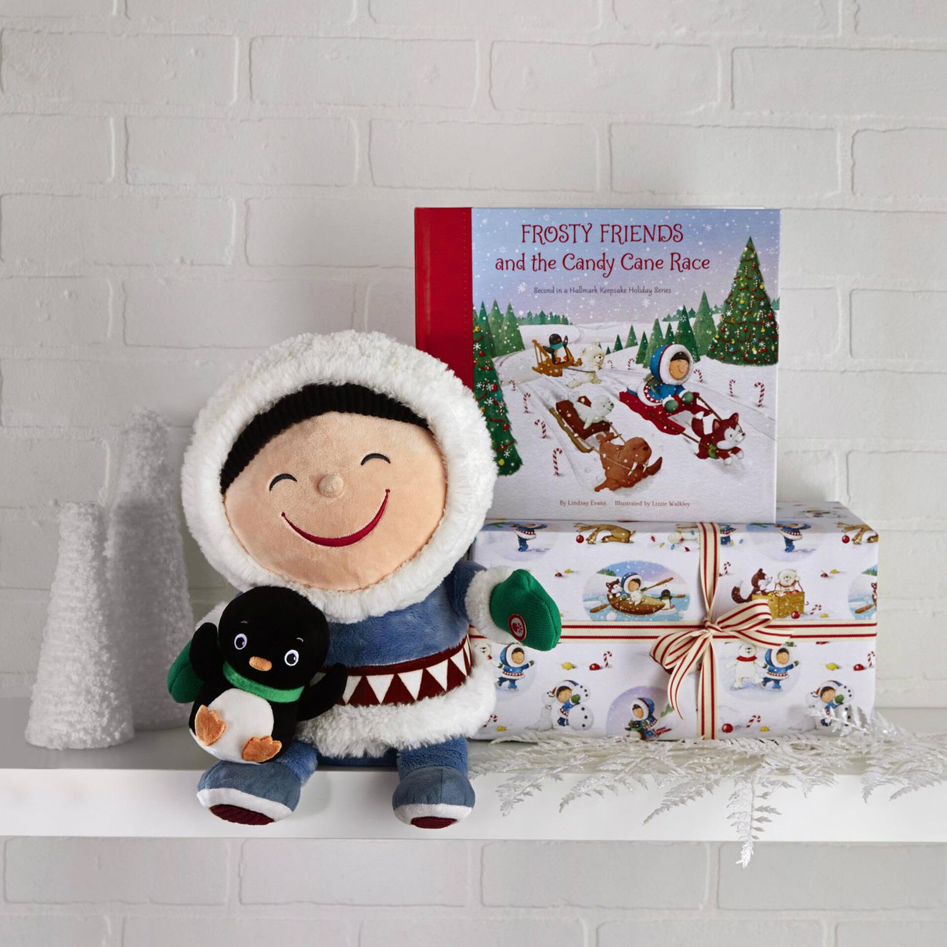 Frosty Friends Frosty and Penguin Stuffed Animal With Sound, 13