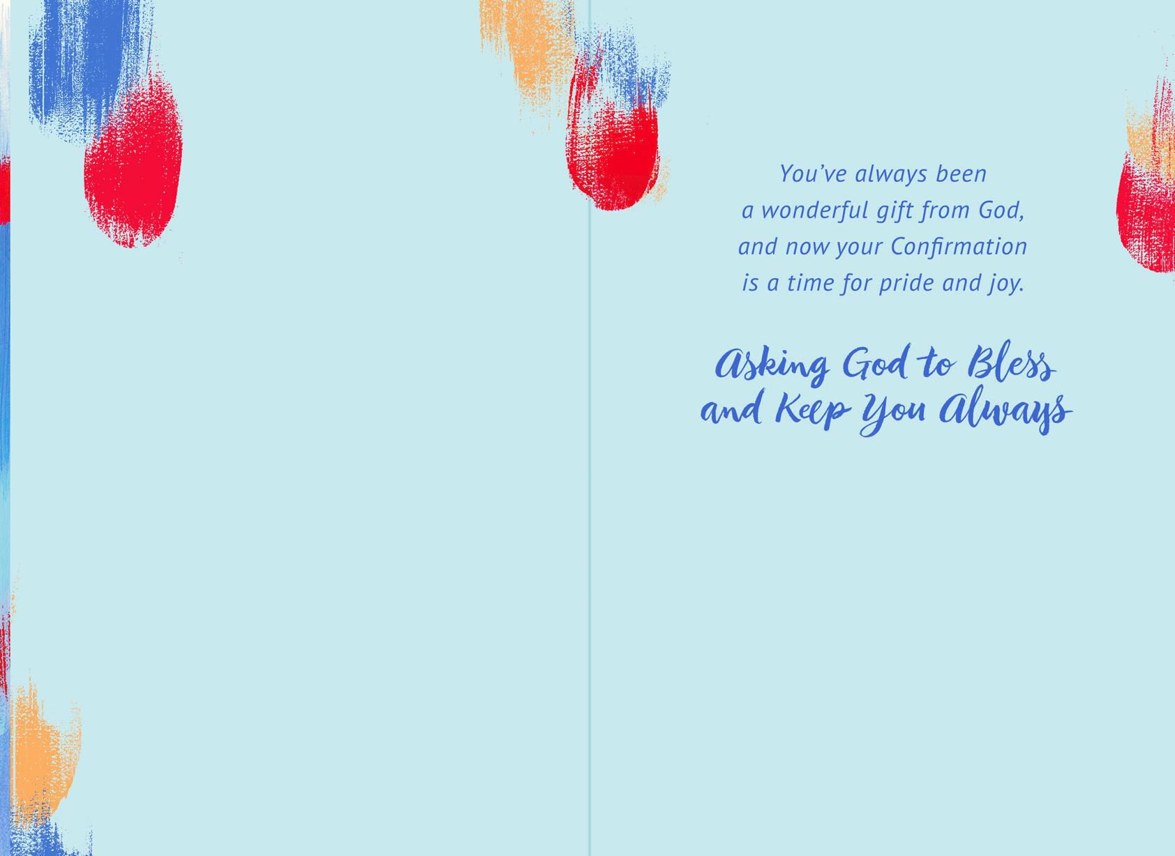 You Are a Gift From God Confirmation Card for Godson