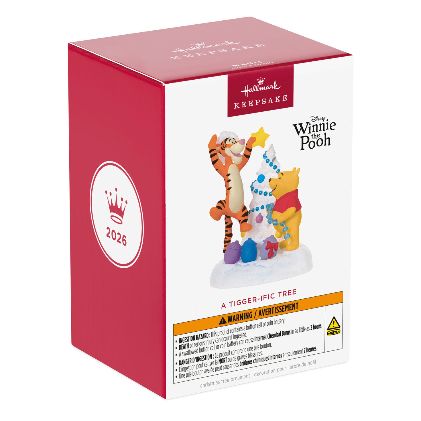 Pooh and Tigger Decorating Tree Keepsake Ornament package front image number 7