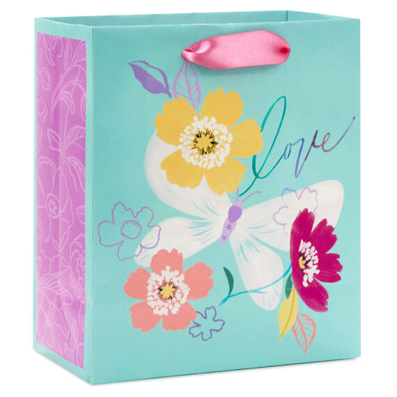 6.5" Floral Love Small Gift Bag, , large image number 6