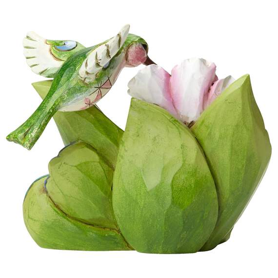 Jim Shore® August Peridot Birthstone and Gladiolus Flower Figurine, , large image number 2