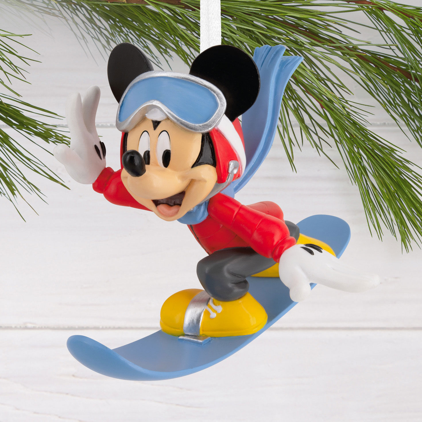 Disney Mickey Mouse Snowboarding Hallmark Ornament - Hallmark