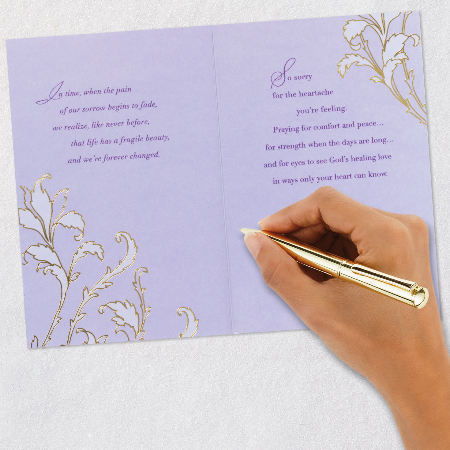 God's Healing Love Sympathy Card, , large image number 7