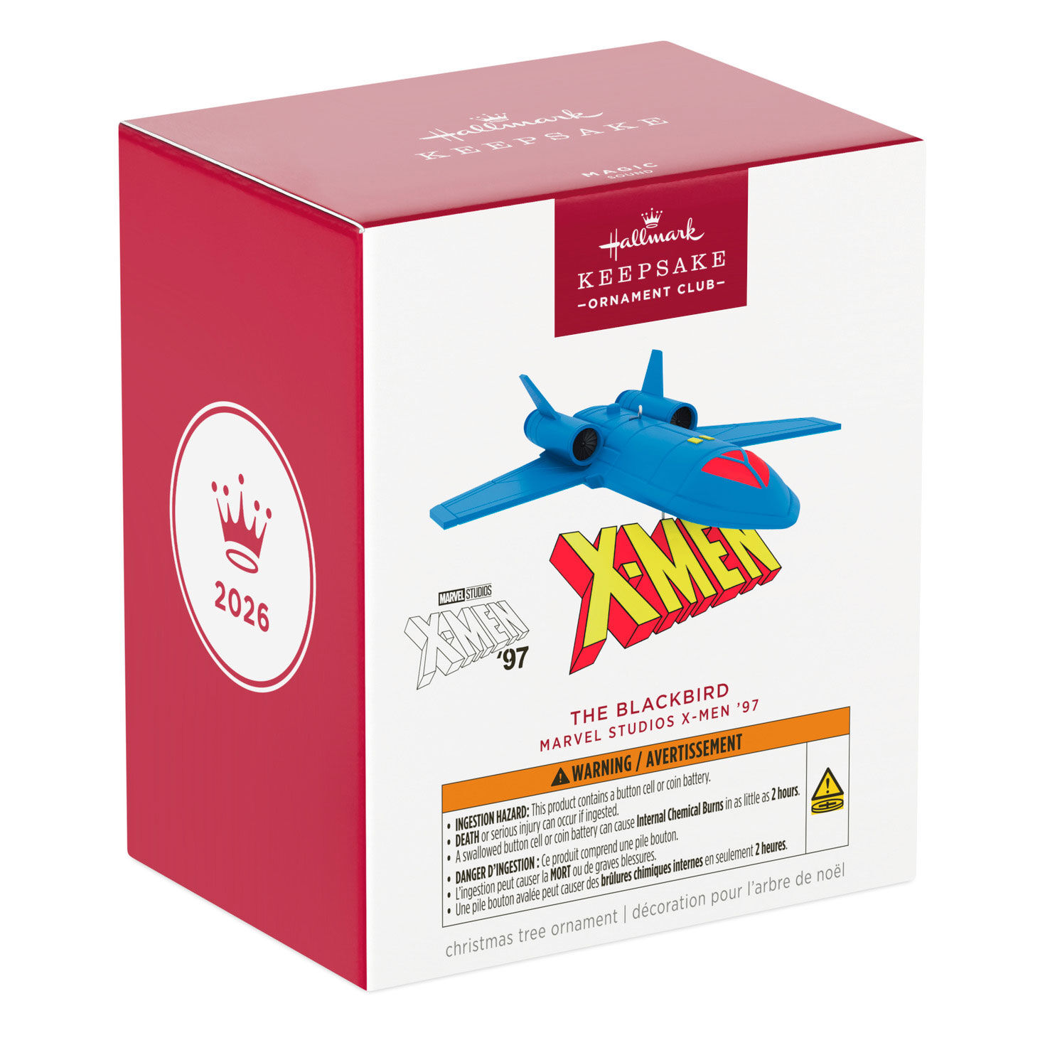 X-Men &rsquo;97 Blue Spaceship Keepsake Ornament Package Front image number 7